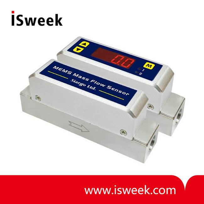 Gas Mass Flowmeter Sensor MEMS Flow Sensing Chip LED Display Screen